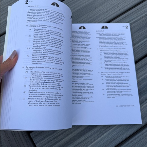 LSAT PrepTests Book in Purple and Orange - Picture 11 of 17